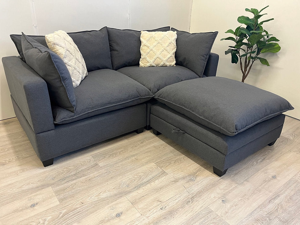 Three Piece Cloud-Style Sectional