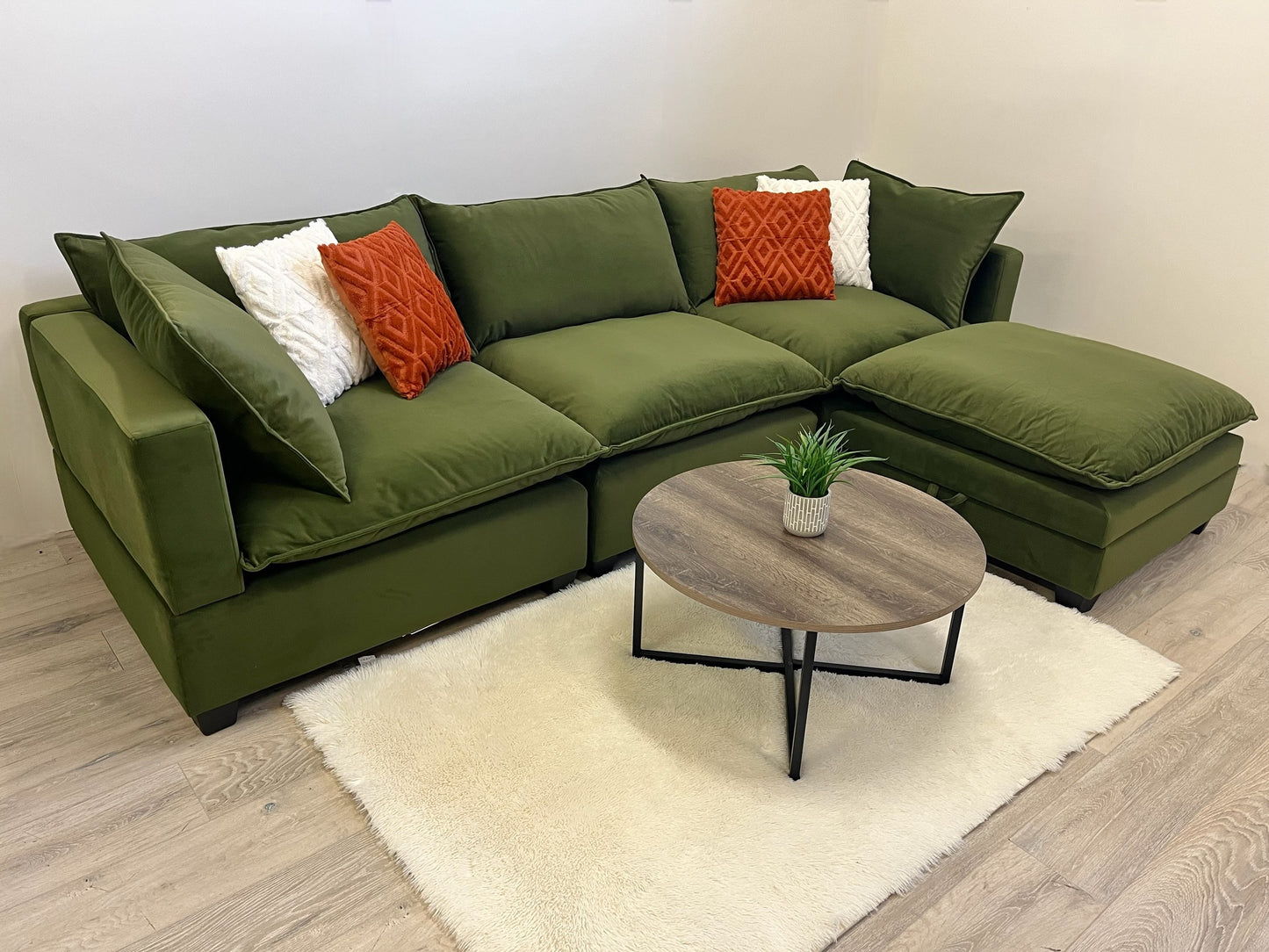 Four Piece Cloud-Style Sectional