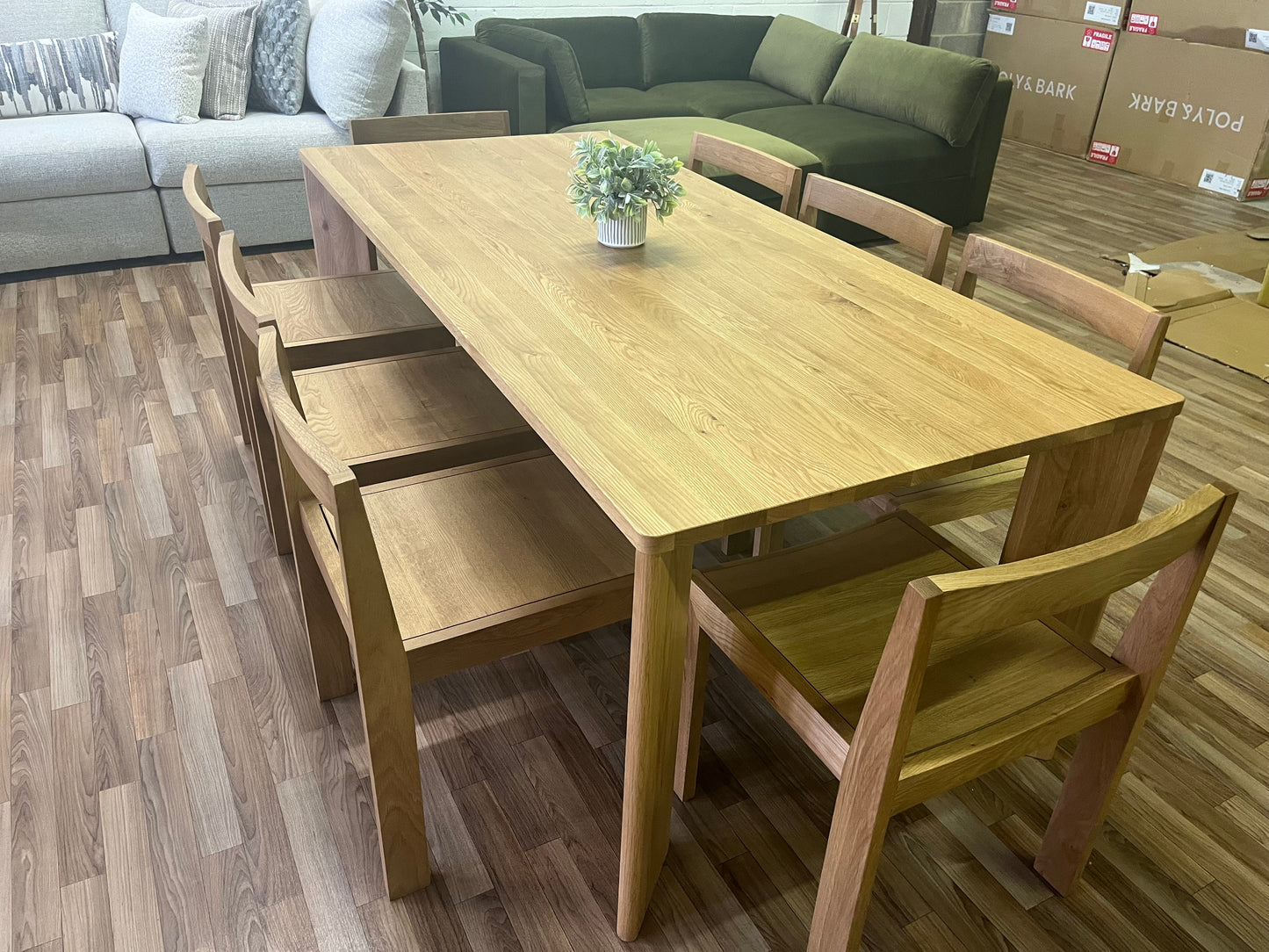 Sundays Frame Dining Table and Plane Chairs