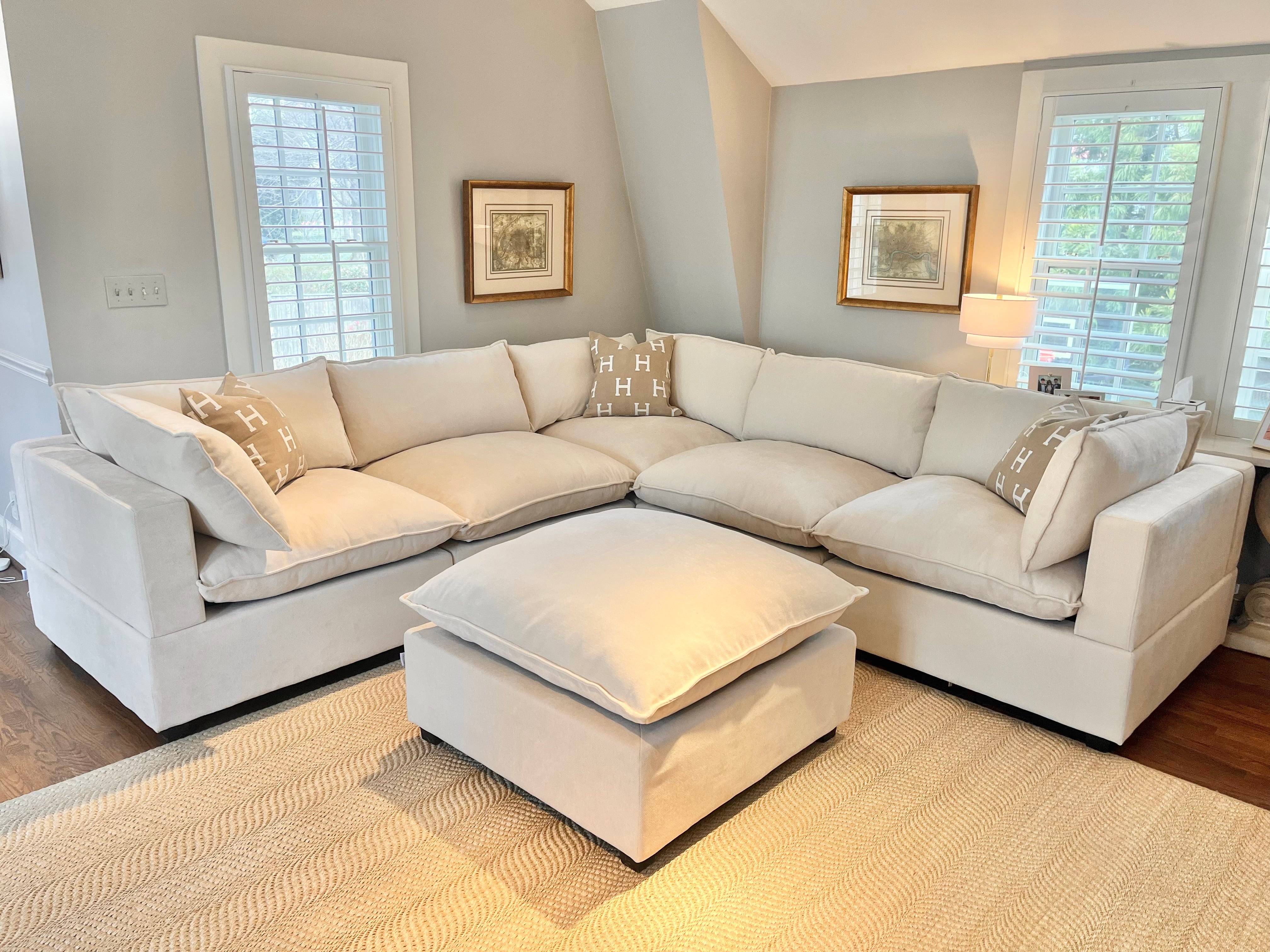 Bellamia Collections Luna Corner Sectional + Ottoman – District Couches