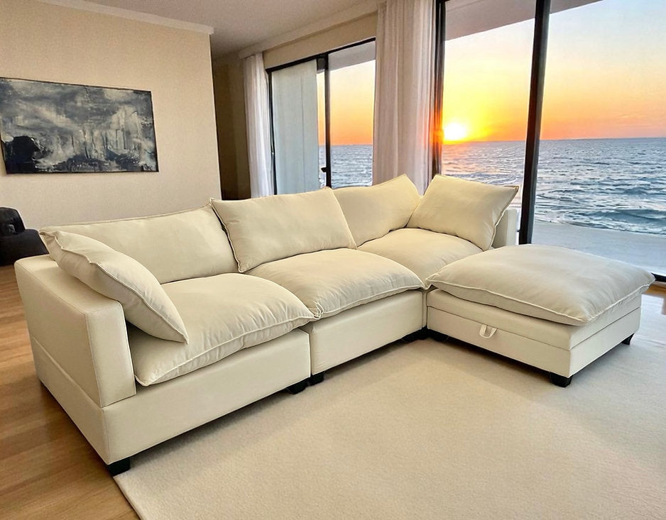 Four Piece Cloud-Style Sectional