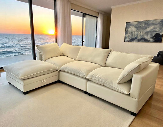 Four Piece Cloud-Style Sectional