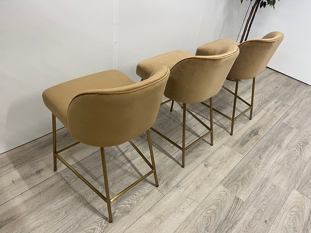 Graham Metal Framed Upholstered Counter Stools (3 available)