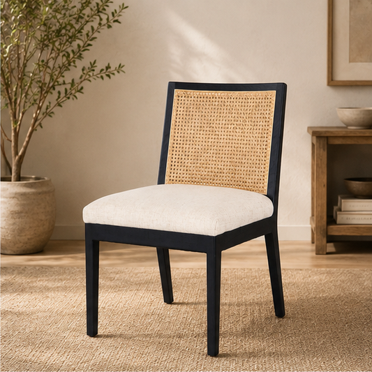Four Hands Antonia Cane Armless Dining Chair