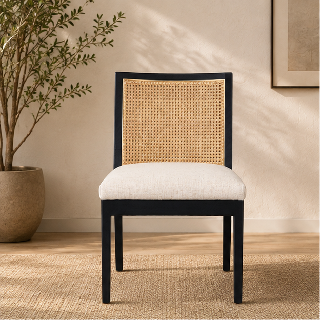 Four Hands Antonia Cane Armless Dining Chair