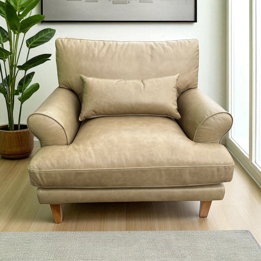 Interior Define Maxwell Leather Accent Chair