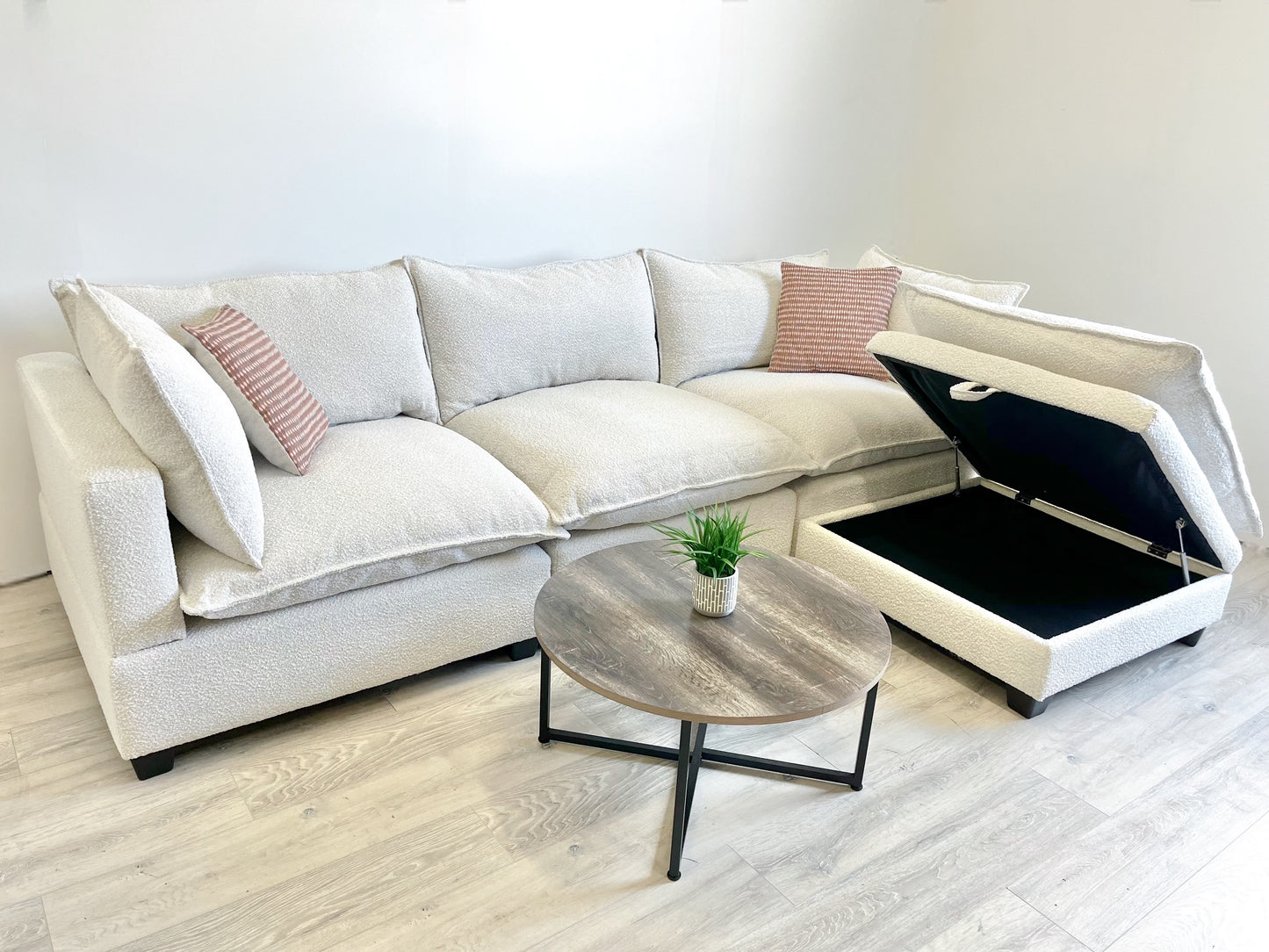 Four Piece Cloud-Style Sectional