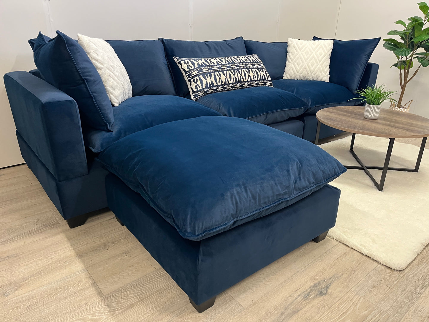 Four Piece Cloud-Style Sectional