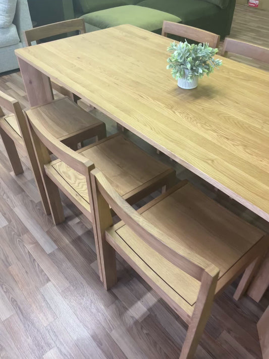 Sundays Frame Dining Table and Plane Chairs